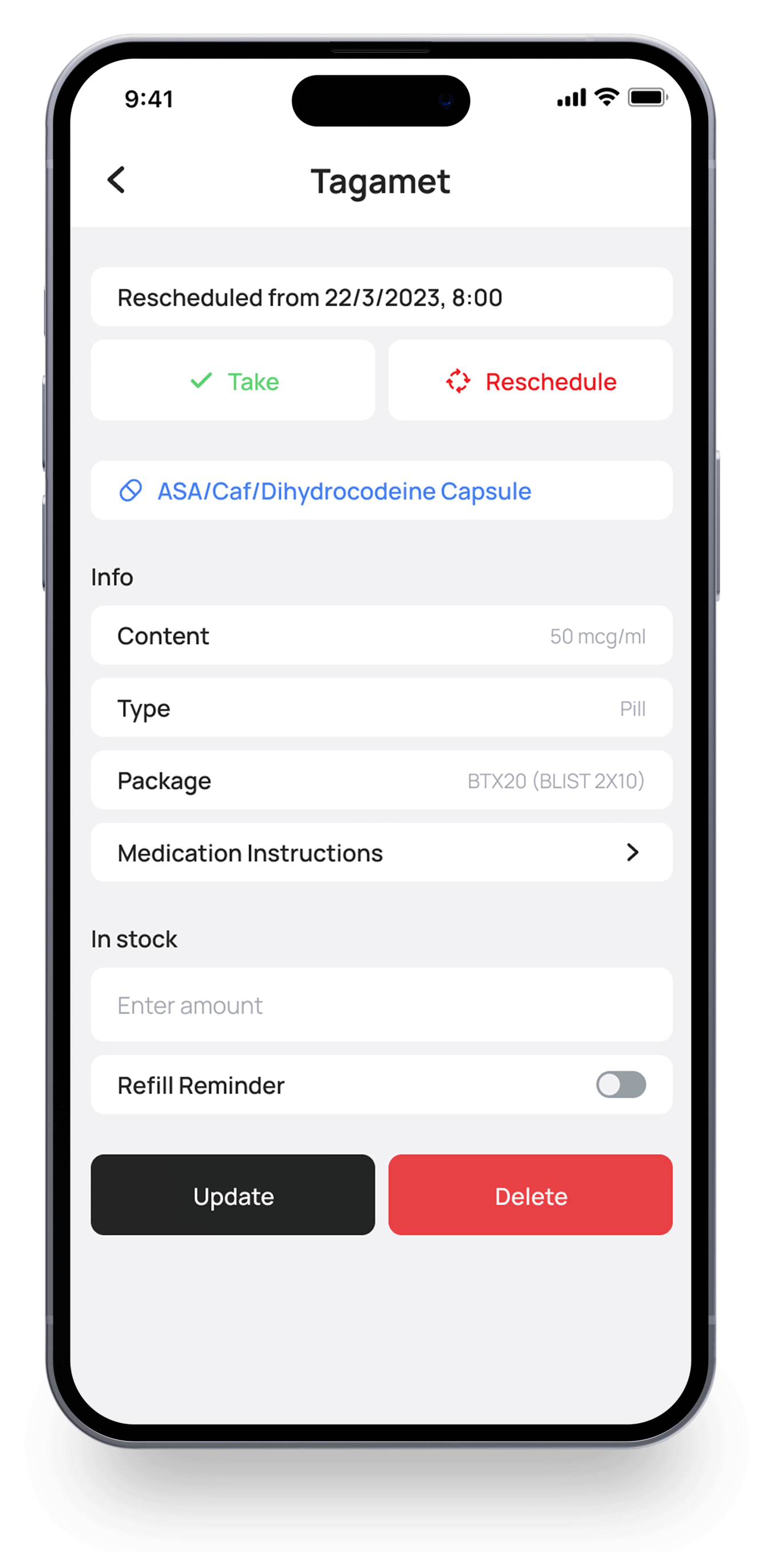 HD-Corner app medication